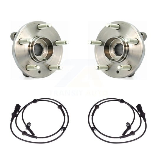 Wheel Hub Bearing And ABS Sensor Front Kit For Ford Taurus Flex Lincoln MKS