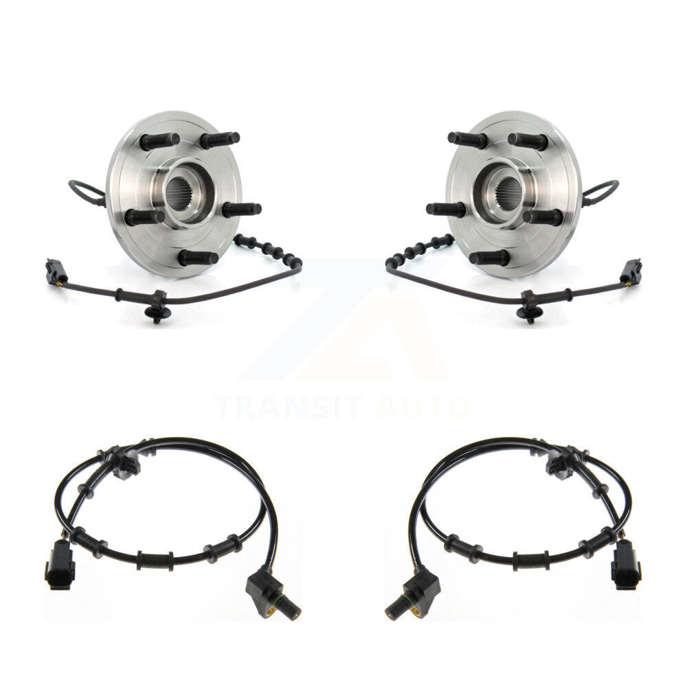 Wheel Hub Bearing And Extra ABS Sensor Front Kit For Dodge Ram 1500 with Harness