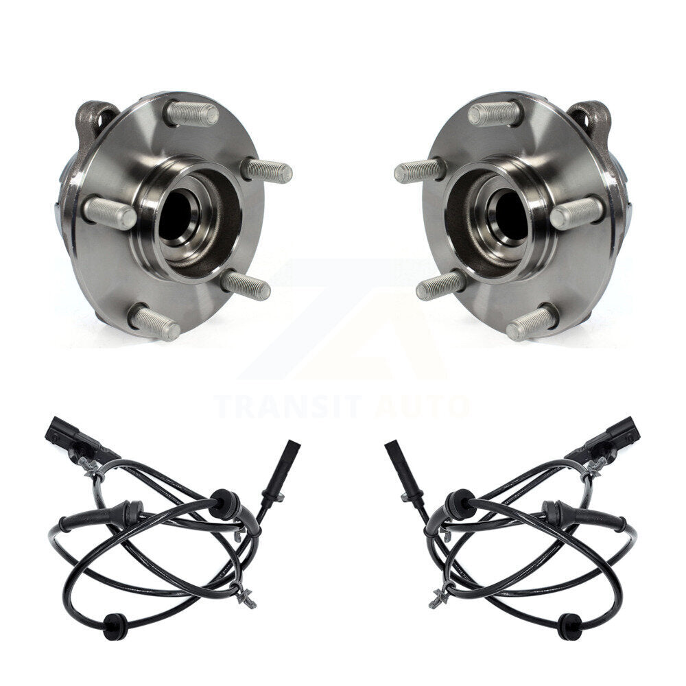 Wheel Hub Bearing And ABS Sensor Front Kit For INFINITI Q50 Q60 Nissan Z