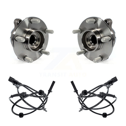 Wheel Hub Bearing And ABS Sensor Front Kit For INFINITI Q50 Q60 Nissan Z