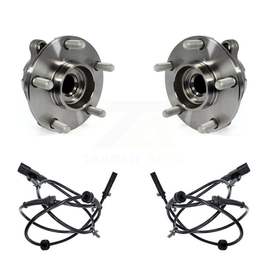 Wheel Hub Bearing And ABS Sensor Front Kit For INFINITI Q50 Q60 Nissan Z