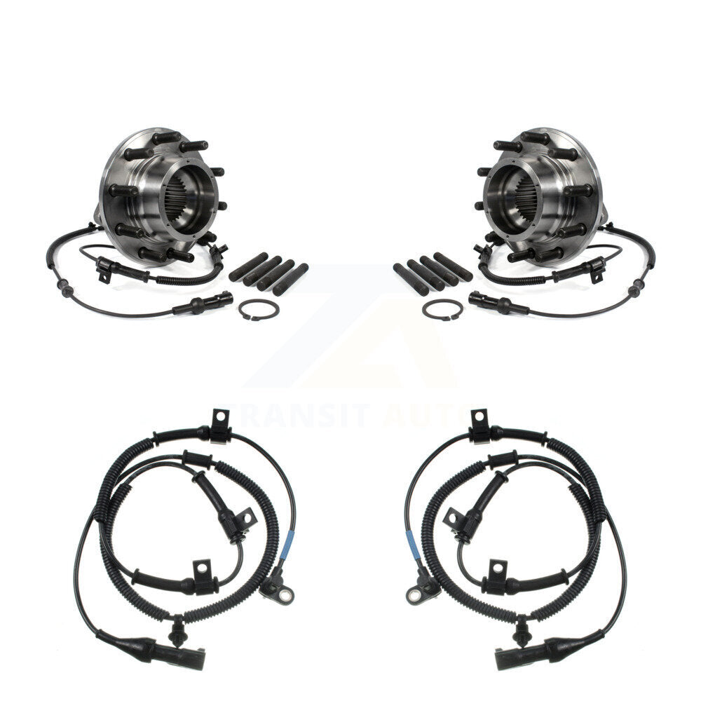 Wheel Hub Bearing & Extra Sensor Front Kit For Ford F-550 Super Duty F-450 4 X