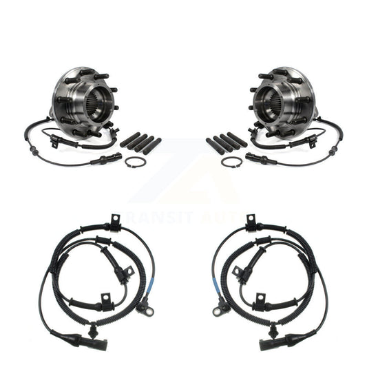 Wheel Hub Bearing & Extra Sensor Front Kit For Ford F-550 Super Duty F-450 4 X