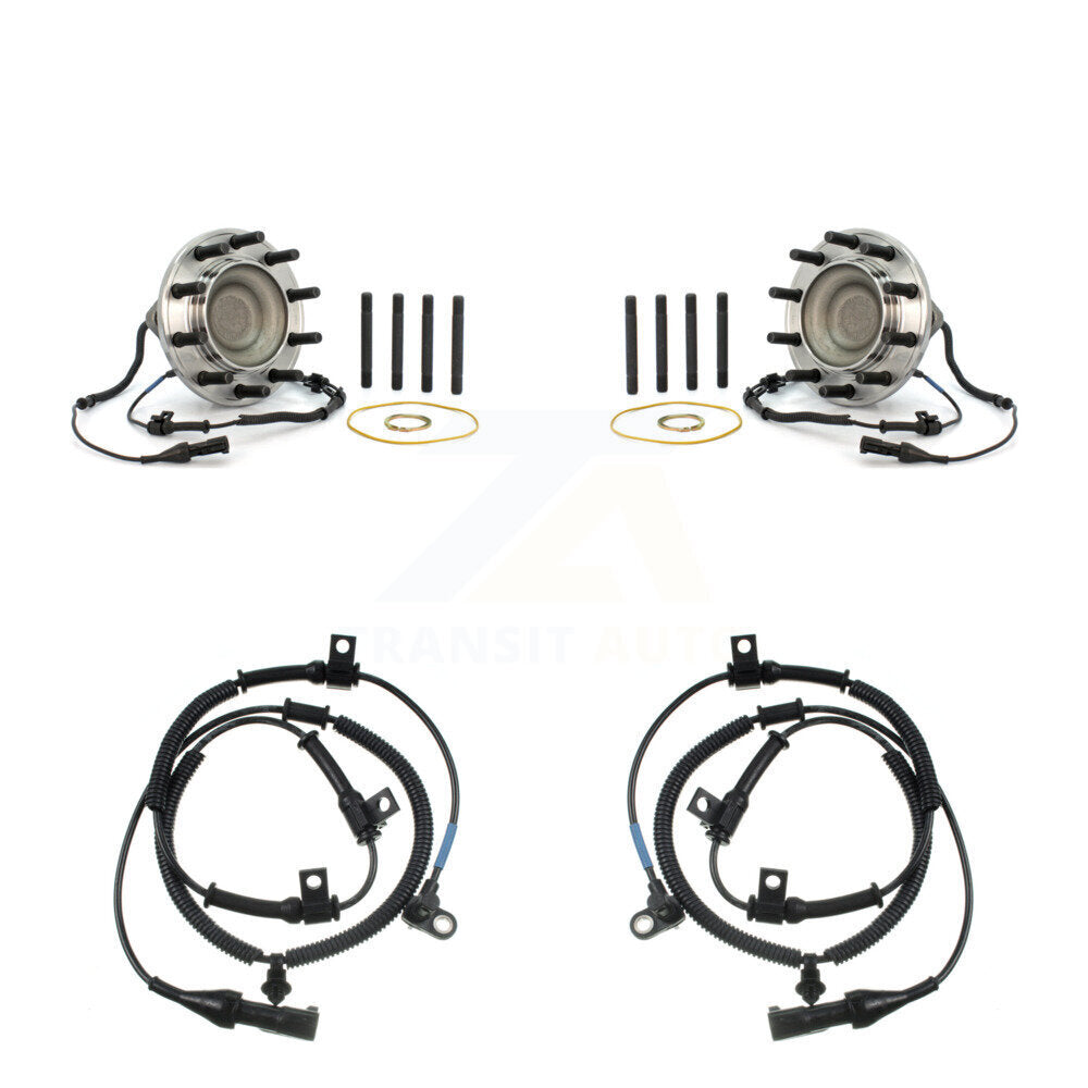 Wheel Hub Bearing & Extra Sensor Front Kit For Ford F-550 Super Duty F-450 4 X 2