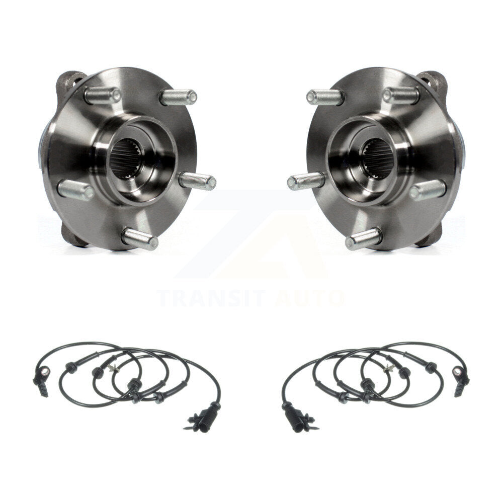 Wheel Hub Bearing And ABS Sensor Front Kit For INFINITI FX35 QX70 FX50 FX37