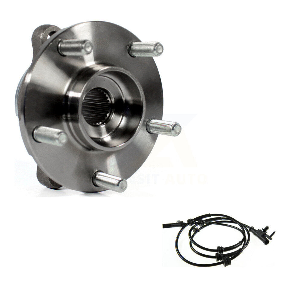 Wheel Hub Bearing And ABS Sensor Front Kit For 2015 INFINITI Q60 with Harness