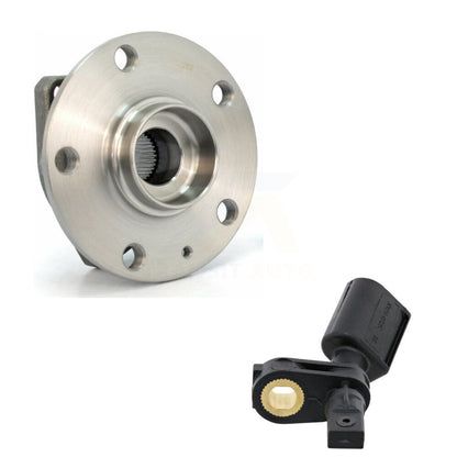 Wheel Hub Bearing & ABS Sensor Front Kit For Volkswagen Golf SportWagen Alltrack