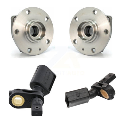 Wheel Hub Bearing & ABS Sensor Front Kit For Volkswagen Golf SportWagen Alltrack
