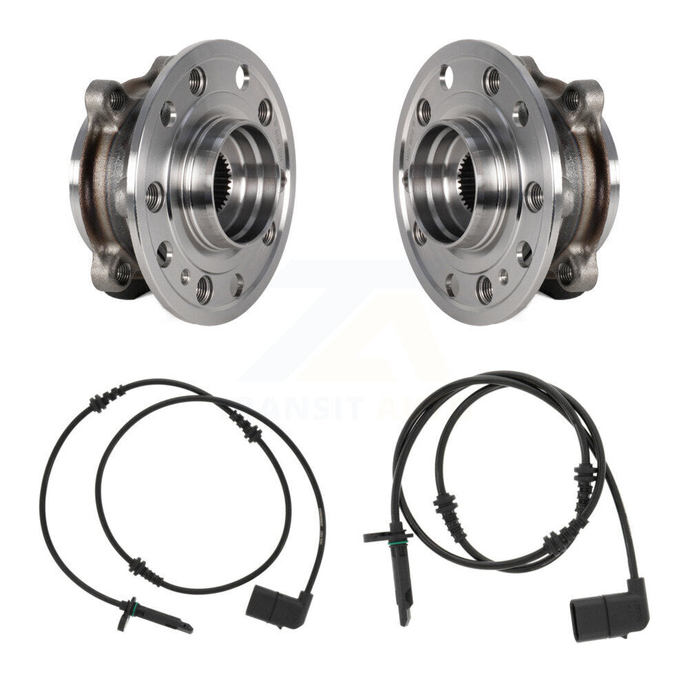 Wheel Hub Bearing And ABS Sensor Front Kit For Mercedes-Benz C300 with Harness