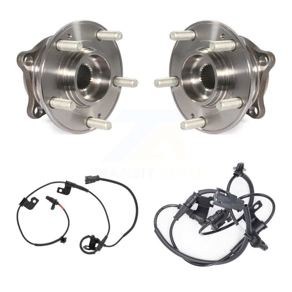 Wheel Hub Bearing Sensor Front Kit For 2015 Hyundai Sonata 2.4L with 4-Wheel ABS