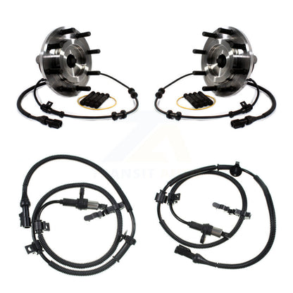 Wheel Hub Bearing And Extra ABS Sensor Front Kit For Ford F-350 Super Duty F-250