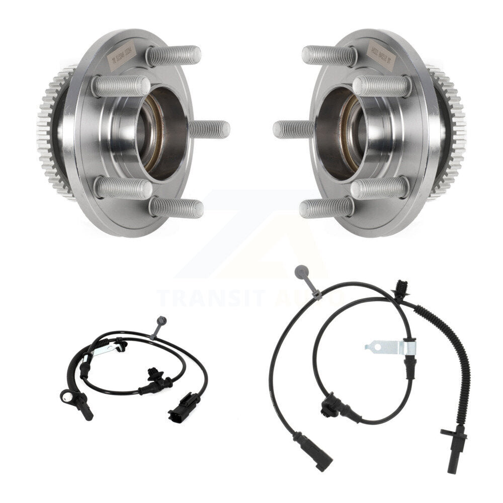 Wheel Hub Bearing And ABS Sensor Front Kit For Ford Mustang