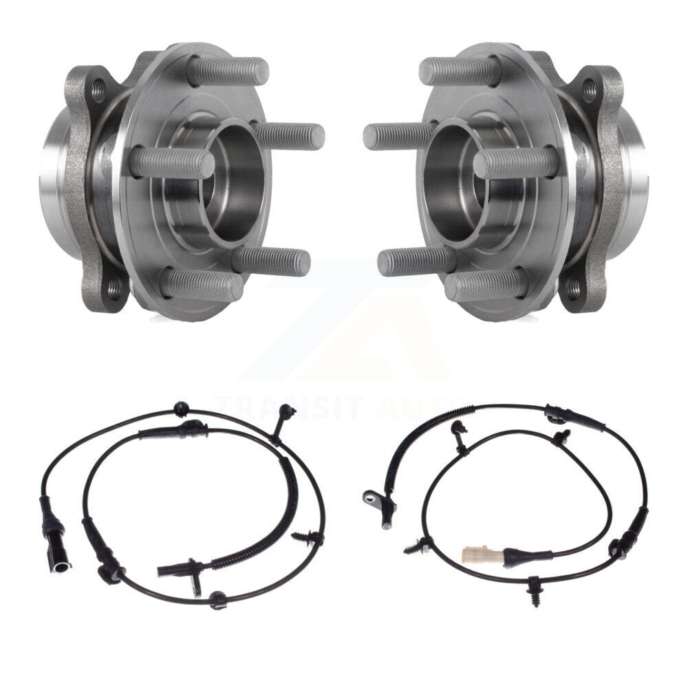 Wheel Hub Bearing Sensor Front Kit For Ford Edge 3.5L/2.0L/2.7L with 4-Wheel ABS