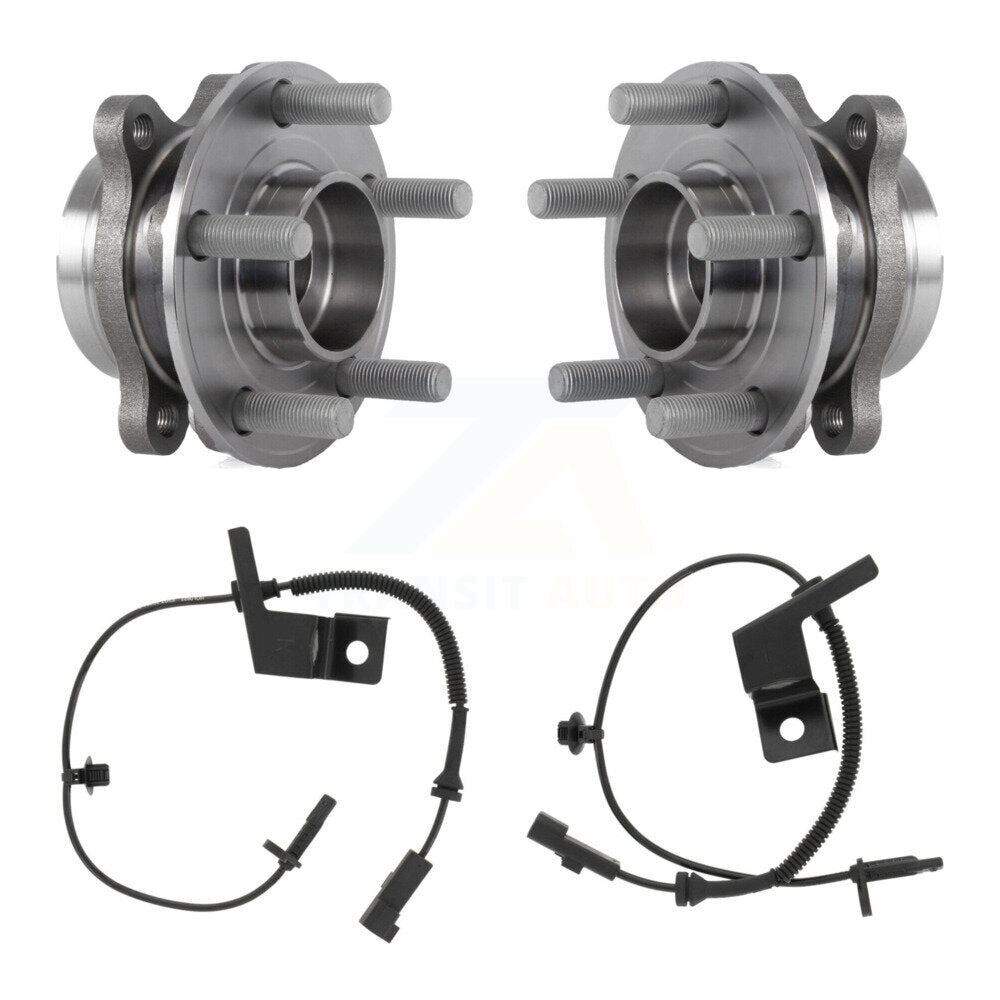 Wheel Hub Bearing And ABS Sensor Front Kit For Ford Edge Lincoln Nautilus MKX