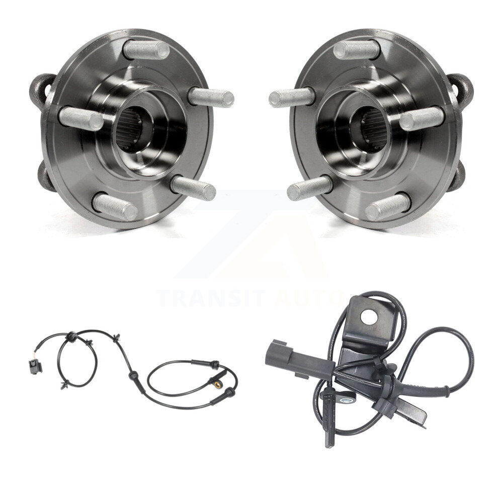 Wheel Hub Bearing Sensor Front Kit For Ford Fusion Lincoln MKZ Police Responder