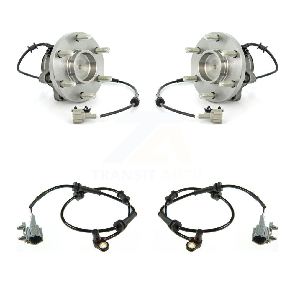 Wheel Hub Bearing & Extra Sensor Front Kit For 09-12 Suzuki Equator with Harness