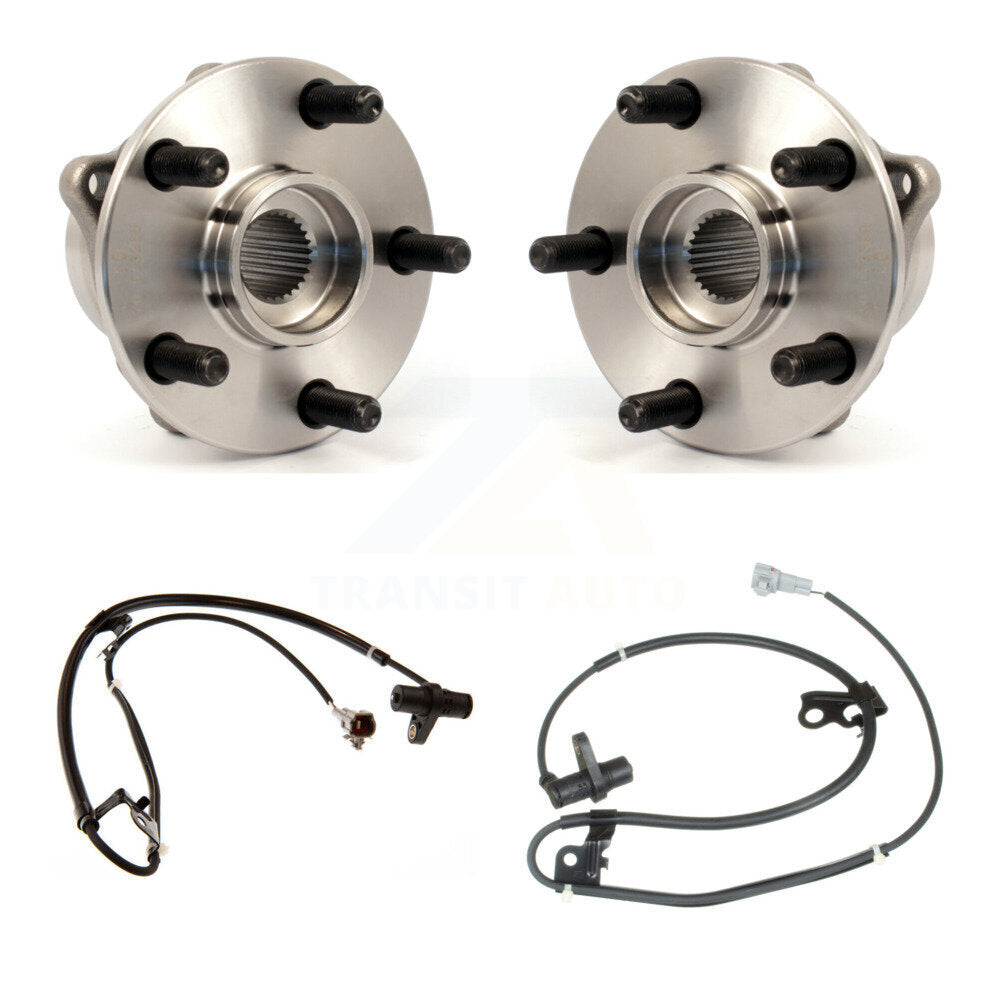 Wheel Hub Bearing Sensor Front Kit For 04-09 Toyota Prius 1.5L with 4-Wheel ABS