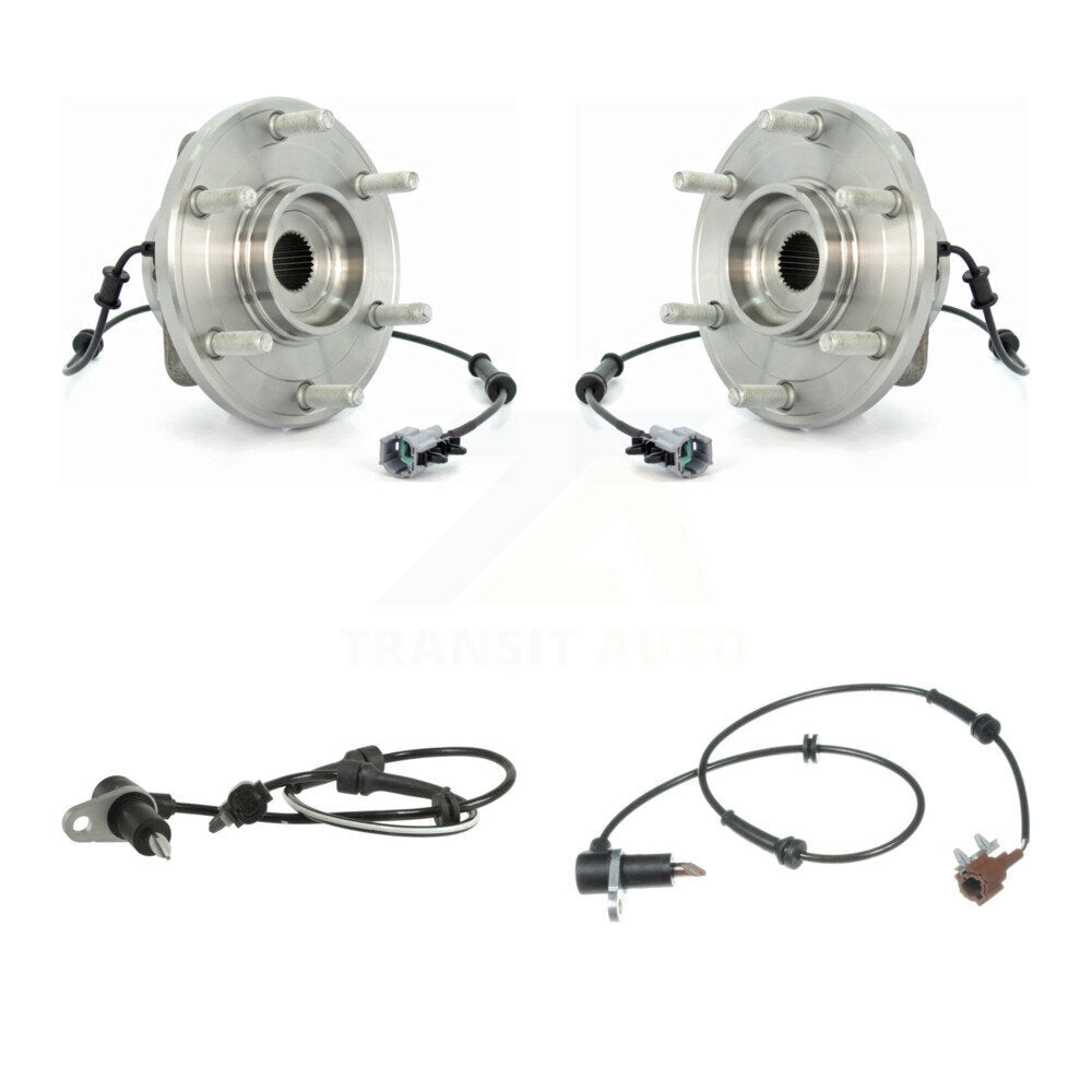 Wheel Hub Bearing And Extra ABS Sensor Front Kit For Nissan Pathfinder