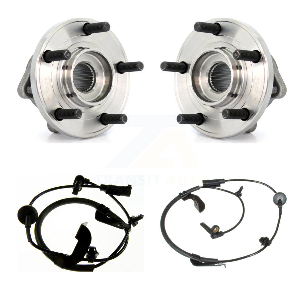 Wheel Hub Bearing And ABS Sensor Front Kit For 2009 Dodge Caliber with Harness