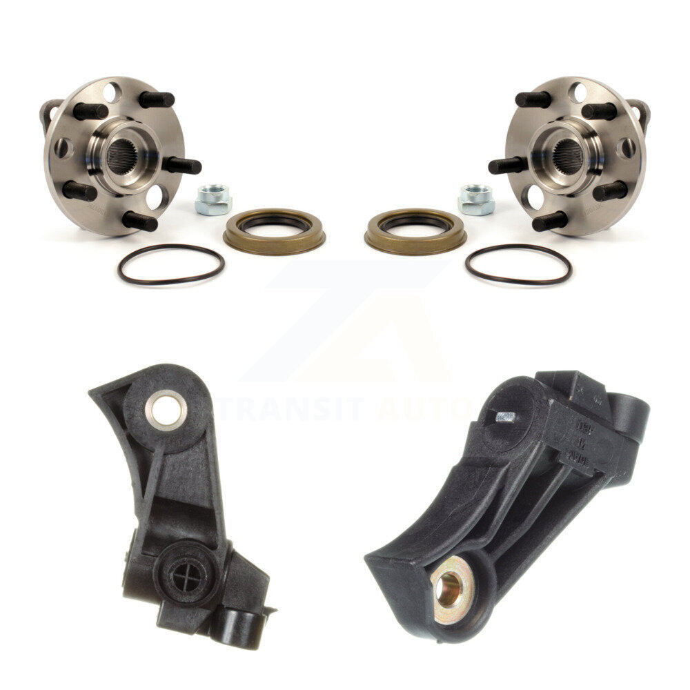 Wheel Hub Bearing ABS Sensor Front Kit For Pontiac Grand Am Chevrolet Oldsmobile