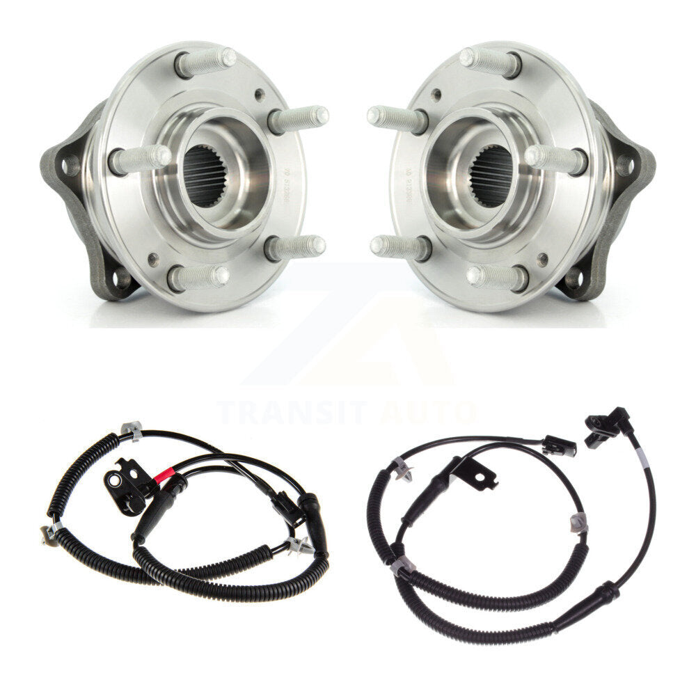 Wheel Hub Bearing & Sensor Front Kit For 2007-2009 Hyundai Santa Fe with Harness