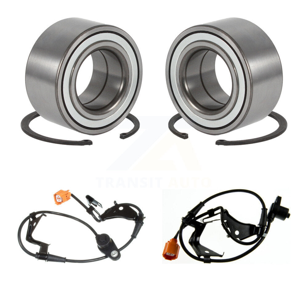 Wheel Bearing & Sensor Front Kit For 04-05 Honda Civic Si with 1.7L 4-Wheel ABS