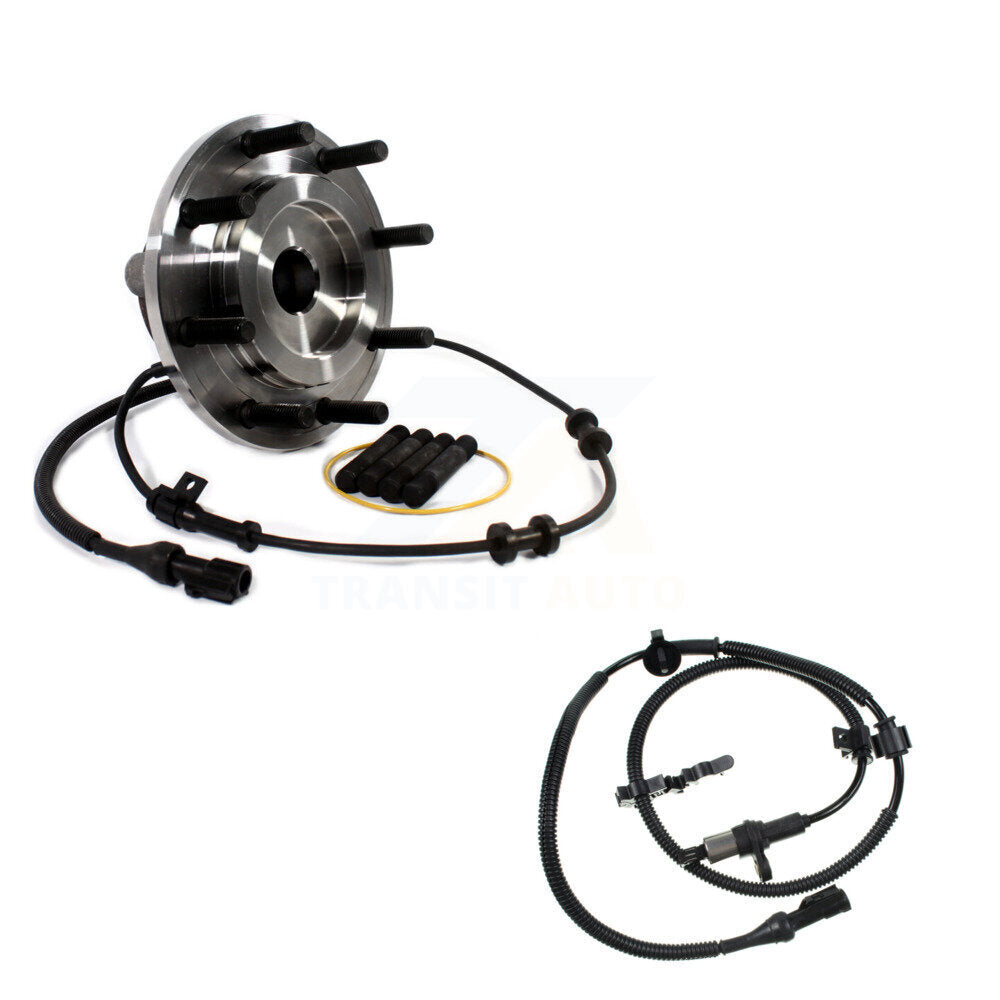 Wheel Hub Bearing And Extra ABS Sensor Front Kit For Ford F-350 Super Duty F-250