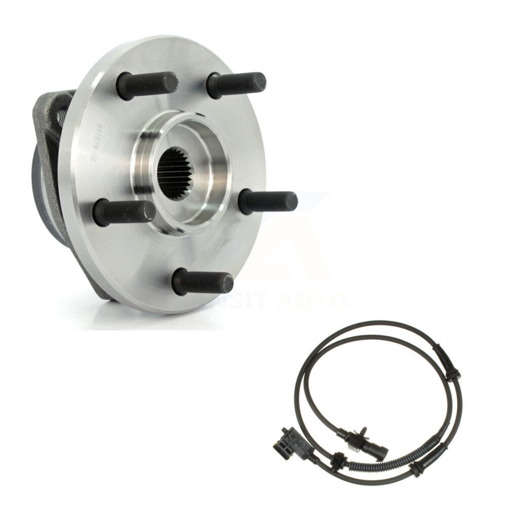 Wheel Hub Bearing & Sensor Front Kit For 99-04 Jeep Grand Cherokee with Harness