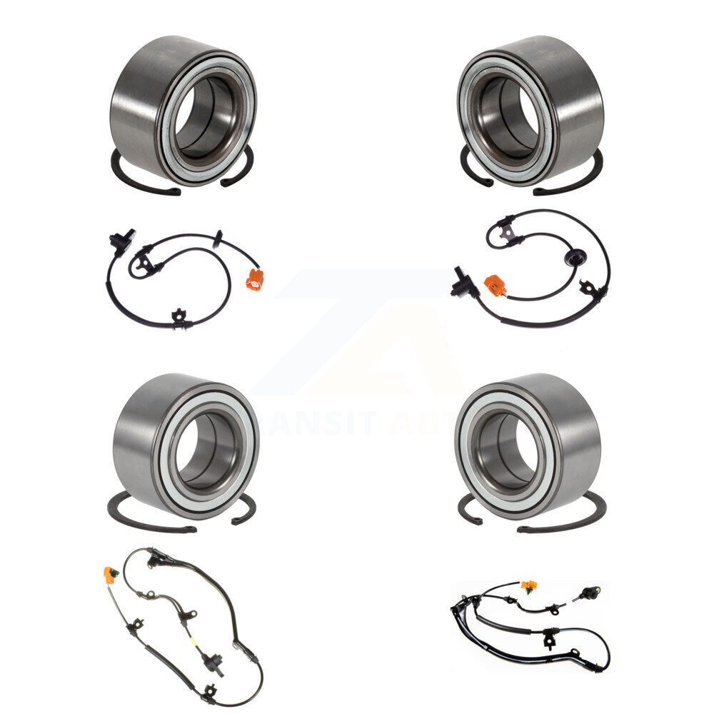 Wheel Bearing Sensor Front Rear Kit (8Pc) For 2006-2008 Honda Pilot with Harness