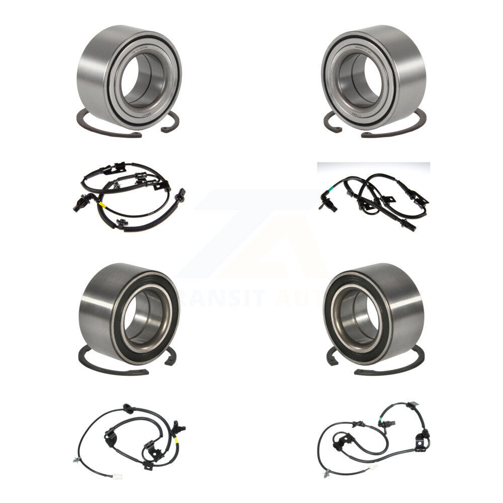 Wheel Bearing Sensor Front Rear Kit (8Pc) For 05-09 Hyundai Tucson with Harness