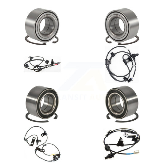 Wheel Bearing And ABS Sensor Front Rear Kit (8Pc) For Hyundai Tucson