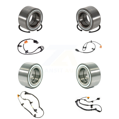 Wheel Bearing & Sensor Front Rear Kit (8Pc) For 2003-2006 Acura MDX with Harness