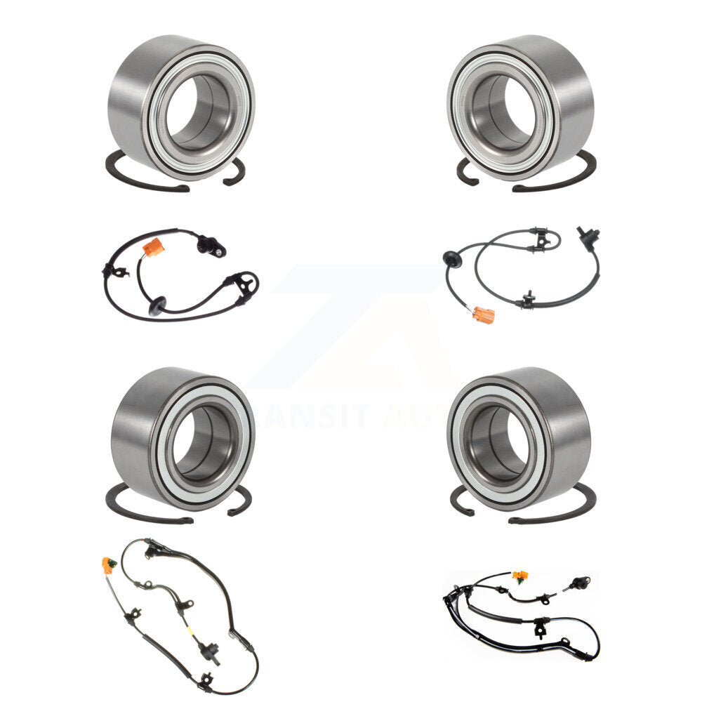 Wheel Bearing Sensor Front Rear Kit (8Pc) For Honda Pilot Acura MDX with Harness