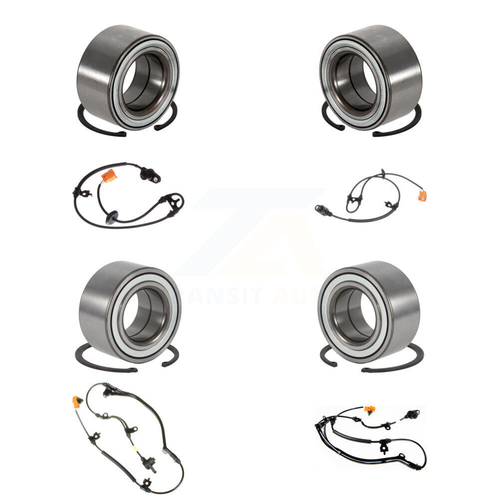 Wheel Bearing Sensor Front Rear Kit (8Pc) For Honda Pilot 3.5L with 4-Wheel ABS