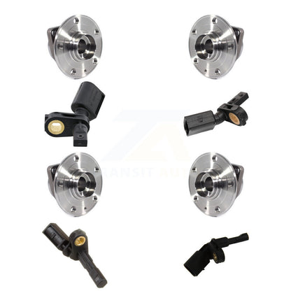 Wheel Hub Bearing ABS Sensor Front Rear Kit (8Pc) For 2018 Volkswagen Tiguan AWD
