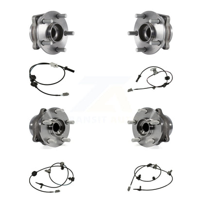 Wheel Hub Bearing & Sensor Front Rear Kit (8Pc) For Subaru Forester Crosstrek XV