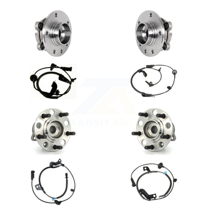 Wheel Hub Bearing And ABS Sensor Front Rear Kit (8Pc) For Jeep Compass