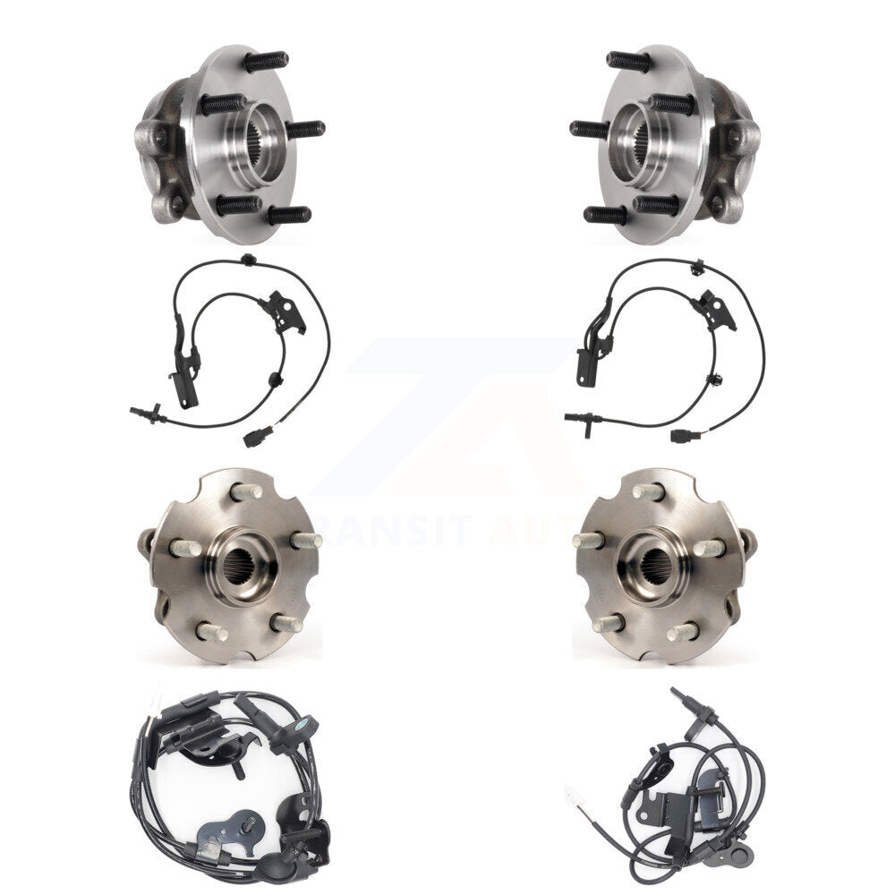 Wheel Hub Bearing ABS Sensor Front Rear Kit (8Pc) For Lexus NX300 NX200t NX300h
