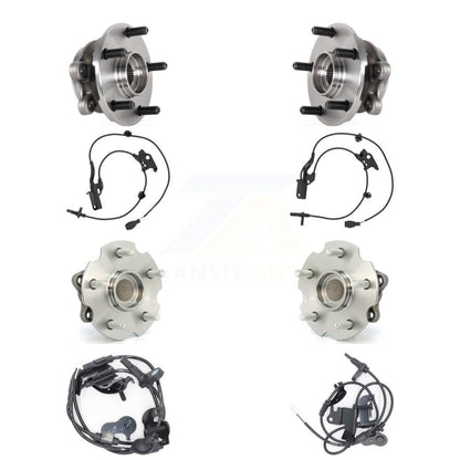 Wheel Hub Bearing & Extra ABS Sensor Front Rear Kit (8Pc) For Lexus NX200t NX300