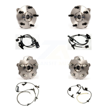 Wheel Hub Bearing & ABS Sensor Front Rear Kit (8Pc) For Toyota RAV4 with Harness