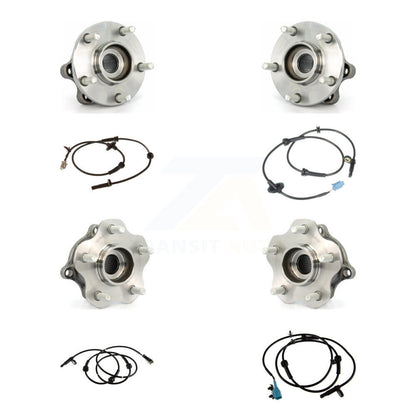 Wheel Hub Bearing ABS Sensor Front Rear Kit (8Pc) For Nissan Murano with Harness