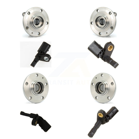 Wheel Hub Bearing Sensor Front Rear Kit (8Pc) For Volkswagen Jetta Passat Beetle