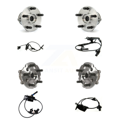 Wheel Hub Bearing Sensor Front Rear Kit (8Pc) For 12-15 Honda Pilot with Harness