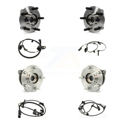 Wheel Hub Bearing Sensor Front Rear Kit (8Pc) For Mitsubishi Lancer with Harness