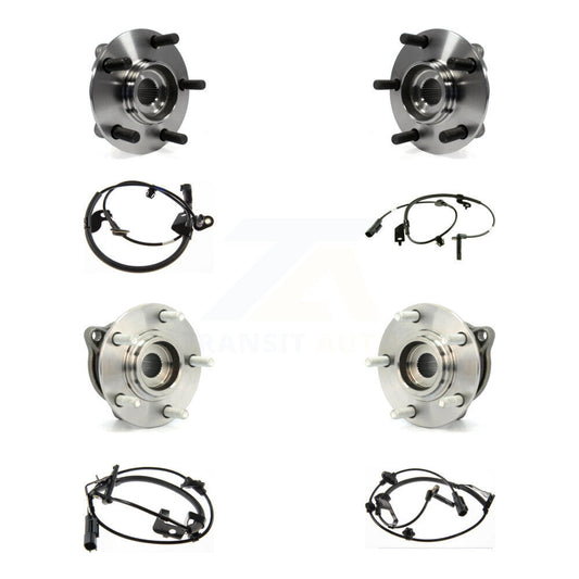 Wheel Hub Bearing Sensor Front Rear Kit (8Pc) For Mitsubishi Lancer with Harness
