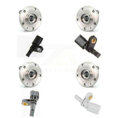 Wheel Hub Bearing Sensor Front Rear Kit (8Pc) For Audi Q3 Quattro Volkswagen CC