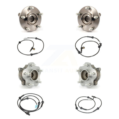 Wheel Hub Bearing ABS Sensor Front Rear Kit (8Pc) For Nissan Sentra with Harness