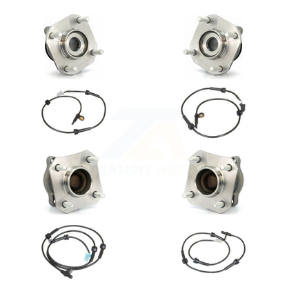 Wheel Hub Bearing Sensor Front Rear Kit (8Pc) For 09 Nissan Sentra with Harness