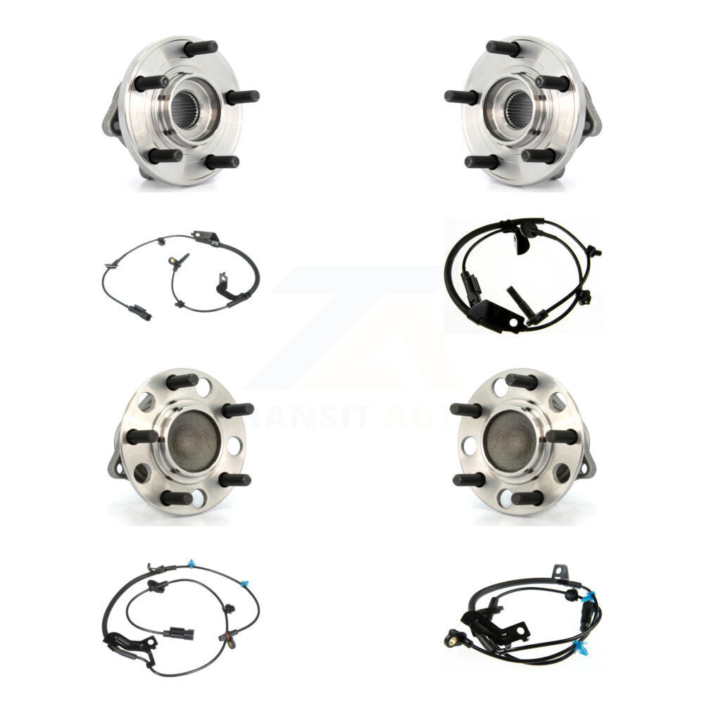 Wheel Hub Bearing ABS Sensor Front Rear Kit (8Pc) For Chrysler 200 Dodge Avenger