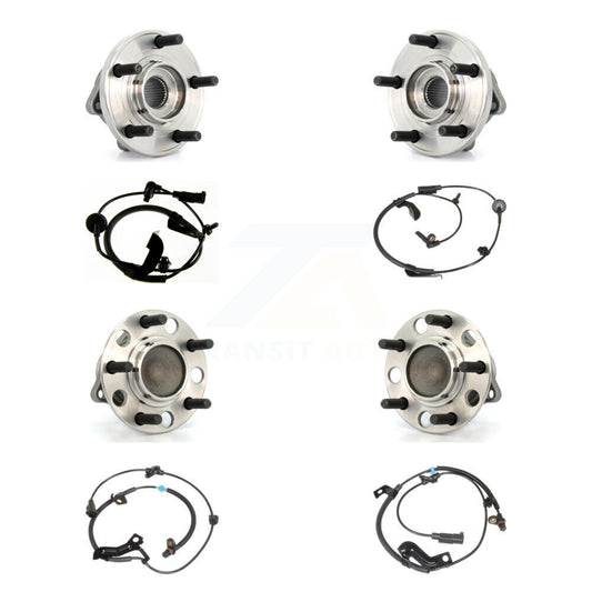 Wheel Hub Bearing Sensor Front Rear Kit (8Pc) For 09 Dodge Caliber with Harness